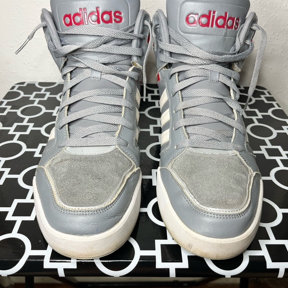 adidas Other - Adidas Neo Raleigh Gray/Red Sneakers w/Suede Upper & Padded Collar—Men's Size 13